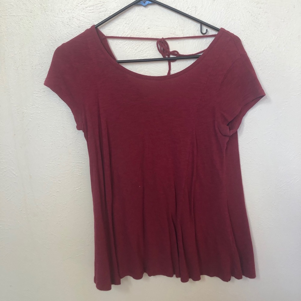 Tie back shirt
